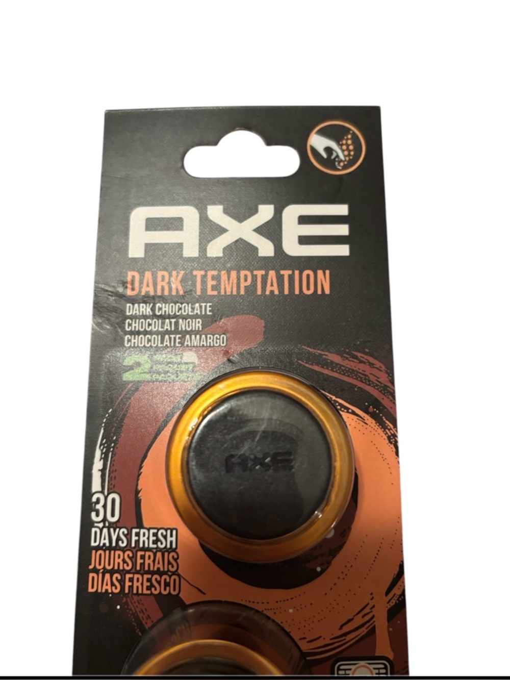 Axe | Bundle Dark Temptation Dark Chocolate 2 Pack 30 Day Fresh Vehicle Smell 2 - Picture 4 of 15